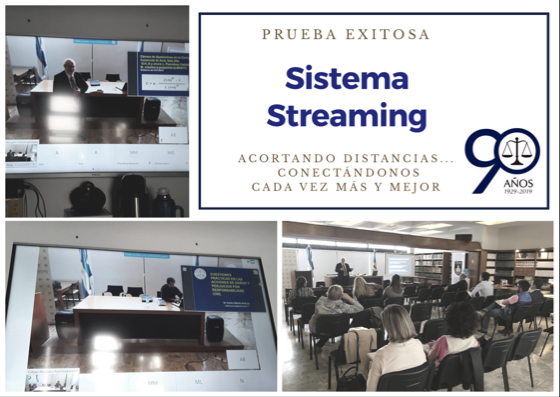 CAPACITACIONES: PRUEBA EXITOSA DEL SISTEMA STREAMING
