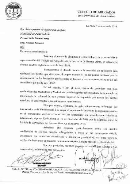 MEDIACIÓN PREJUDICIAL OBLIGATORIA: HONORARIOS DEL MEDIADOR