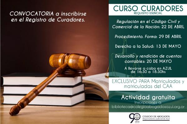 CURSO PARA CURADORES: MODIFICACIÓN EN EL CRONOGRAMA PREVISTO