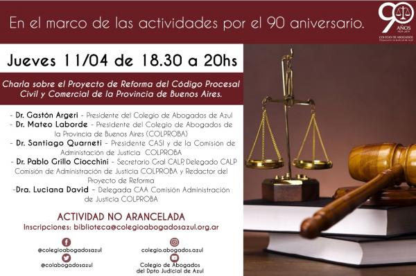 DISERTACIÓN: PROYECTO REFORMA DEL CÓDIGO PROCESAL CIVIL Y COMERCIAL DE LA PROVINCIA