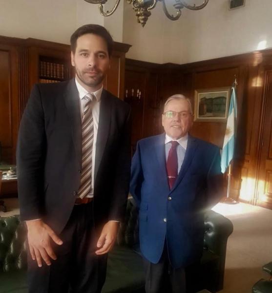 EL DR. GASTÓN ARGERI MANTUVO UN POSITIVO ENCUENTRO CON EL PRESIDENTE DE LA SCJBA