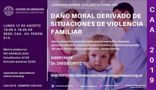 Jornada: “Daño moral derivado de situaciones de violencia familiar”