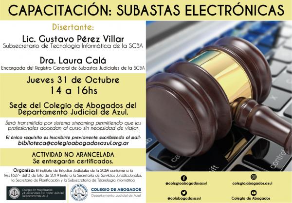 Capacitación "Subastas Electrónicas"
