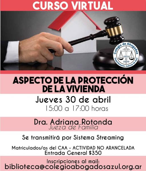 Charla:  Aspecto de la protección de la vivienda
