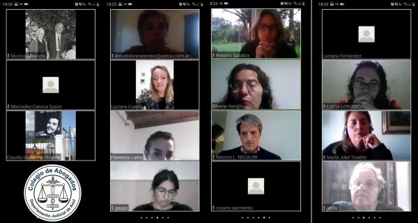 Reunión virtual del Instituto de Mediación