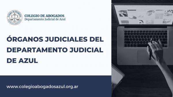 Contacto de los Órganos Judiciales del Departamento Judicial de Azul