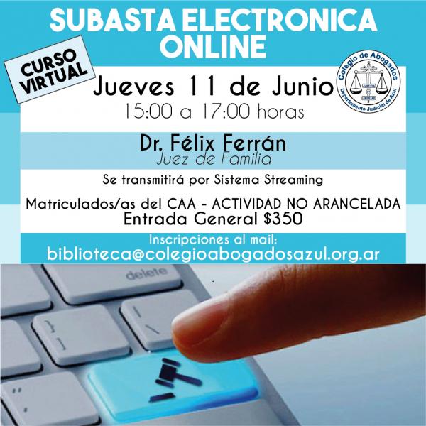 Charla: Subasta electrónica online