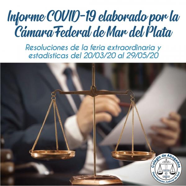 Informe COVID-19 elaborado por la Cámara Federal de Mar del Plata