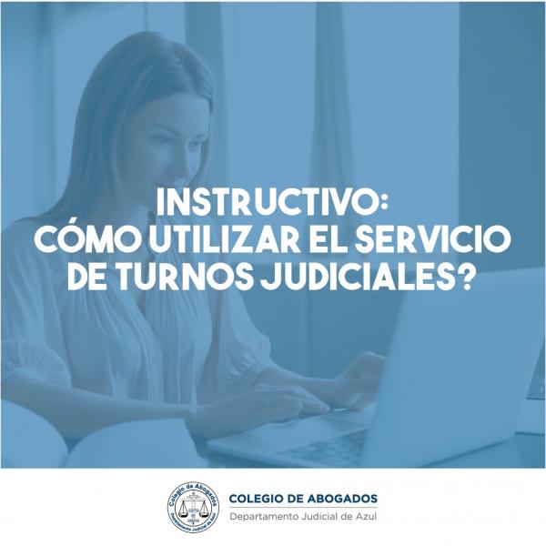 Instructivo: SCBA. Servicio de Turnos Judiciales (STJ)