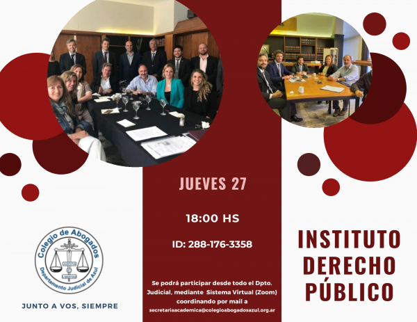 Reunión del Instituto de Derecho Público