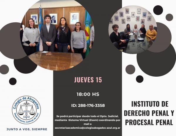 Reunión del Instituto de Derecho Penal y Procesal Penal