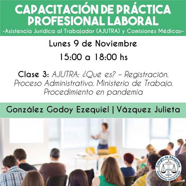 Capacitación de práctica profesional laboral