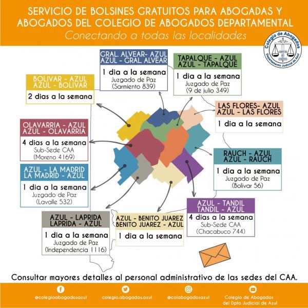 Servicio de Bolsines gratuito para abogadas y abogados del C.A.A