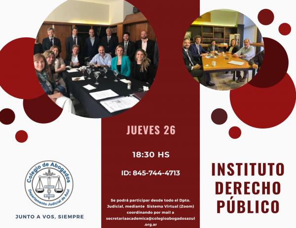 Reunión del Instituto de Derecho Público