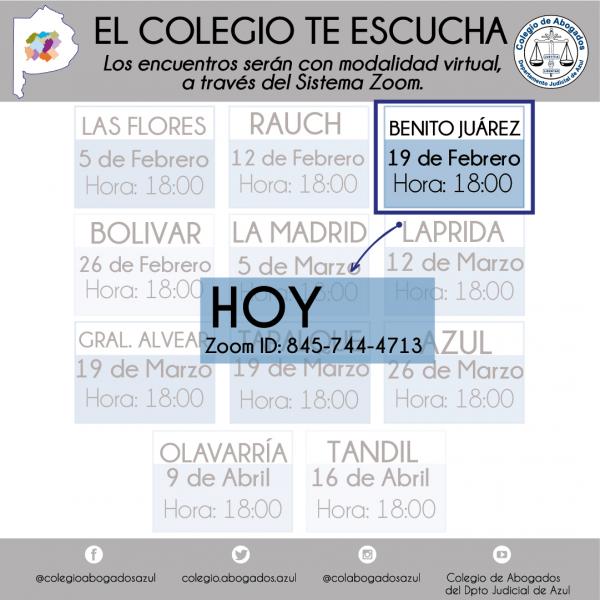 Benito Juárez: "El Colegio te escucha"