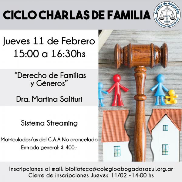 Ciclo de charlas de Derecho de las Familias