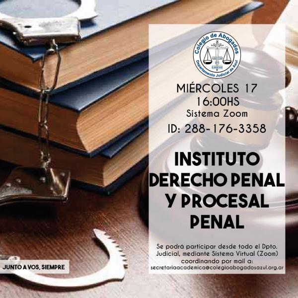 Reunión del Instituto de Derecho Penal y Procesal Penal