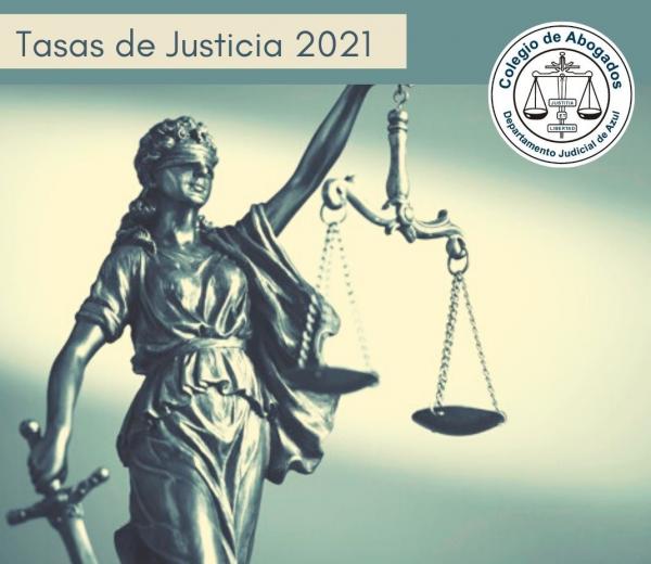 Tasas de Justicia 2021