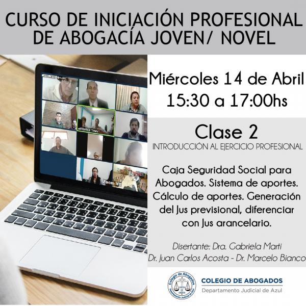 Curso de iniciación profesional de Abogacía Joven/Novel