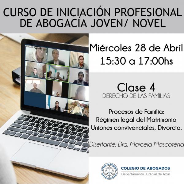 Curso de iniciación profesional de Abogacía Joven/Novel