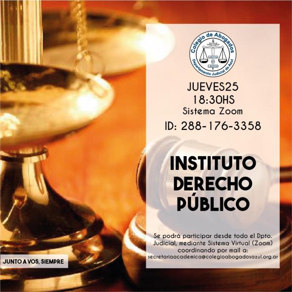 Reunión del Instituto de Derecho Público