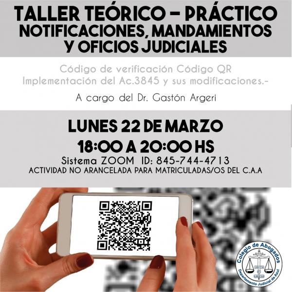 Taller Teórico-Práctico: Notificaciones, Mandamientos y Oficios Judiciales