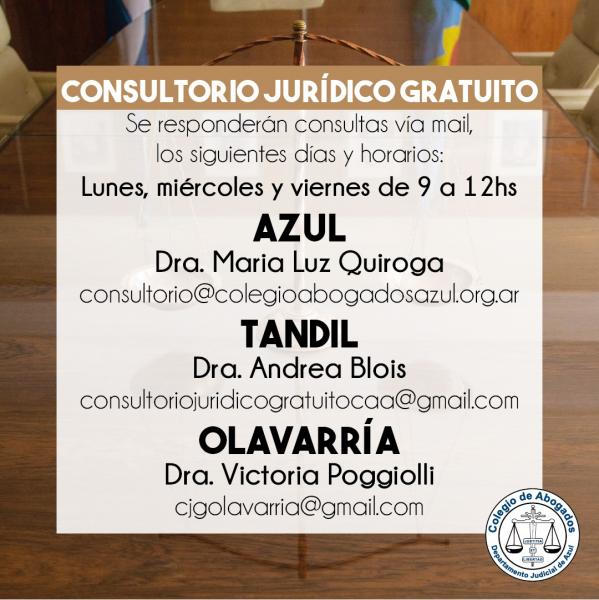 Atención del Consultorio Jurídico Gratuito