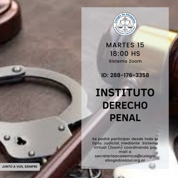Reunión del Instituto de Derecho Penal y Procesal Penal