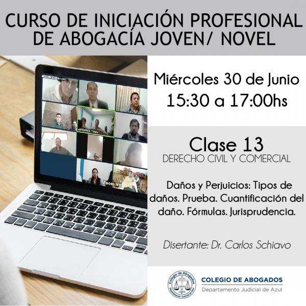 Curso de iniciación profesional de Abogacía Joven/Novel