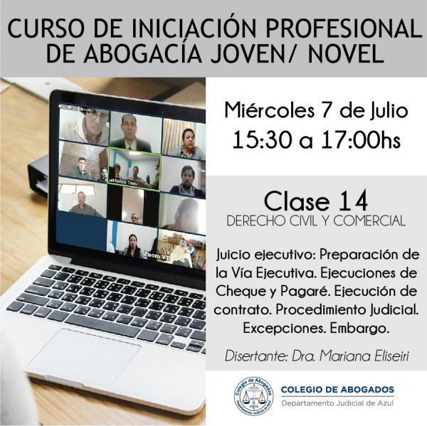 Curso de iniciación profesional de Abogacía Joven/Novel