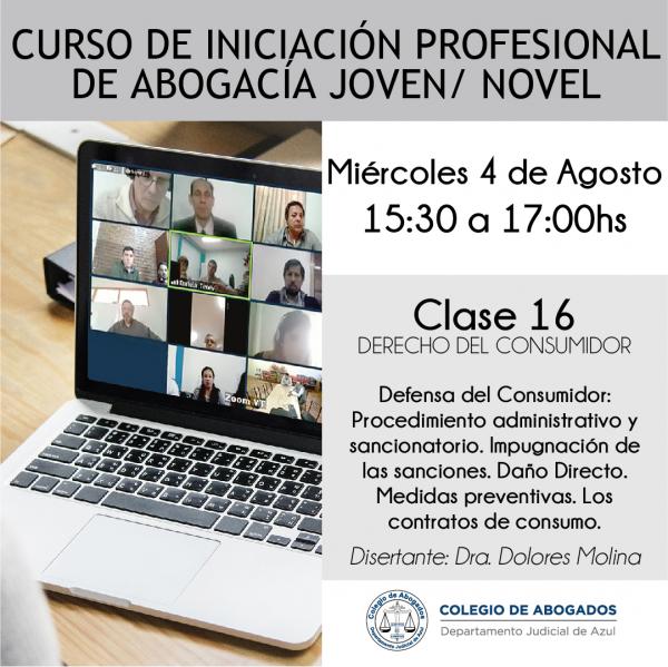 Curso de iniciación profesional de Abogacía Joven/Novel