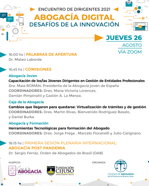 Encuentro de Dirigentes 2021 – Abogacía Digital: «Desafíos de la innovación»