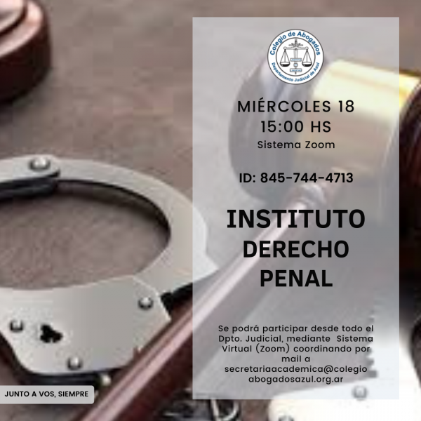 Reunión del Instituto de Derecho Penal y Procesal Penal