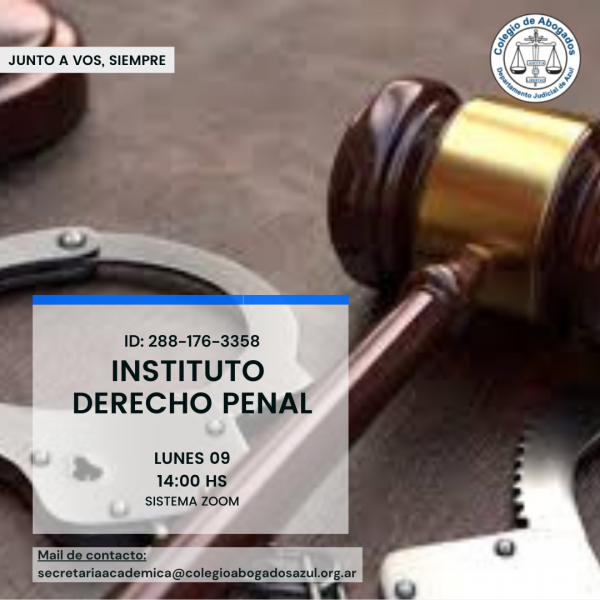 Reunión del Instituto de Derecho Penal y Procesal Penal