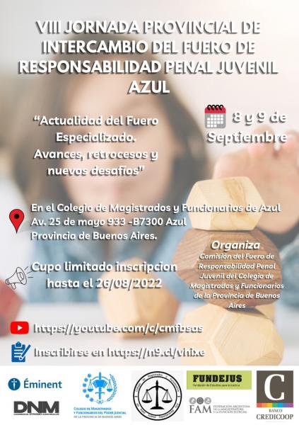 VIII Jornada Provincial de Intercambio del Fuero de Responsabilidad Penal Juvenil