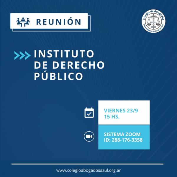 Reunión del Instituto de Derecho Público