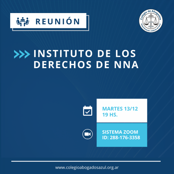 Reunión del Instituto de los derechos de niños, niñas y adolescentes