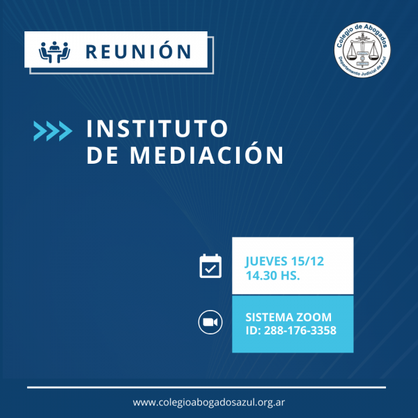 Reunión del Instituto de Mediación