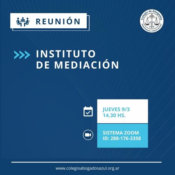 Reunión del Instituto de Mediación