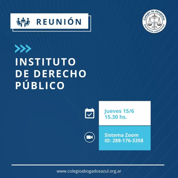 Reunión del Instituto de Derecho Público