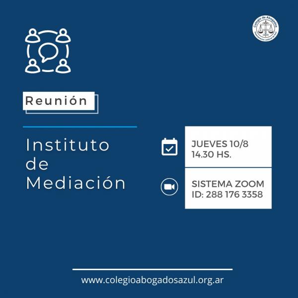 Reunión del Instituto de Mediación