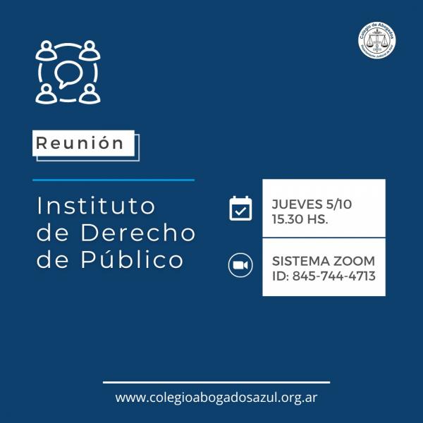 Reunión del Instituto de Derecho Público