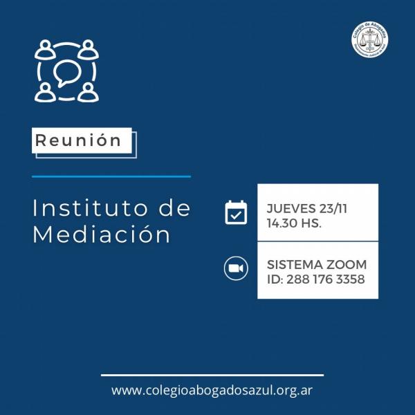Reunión del Instituto de Mediación