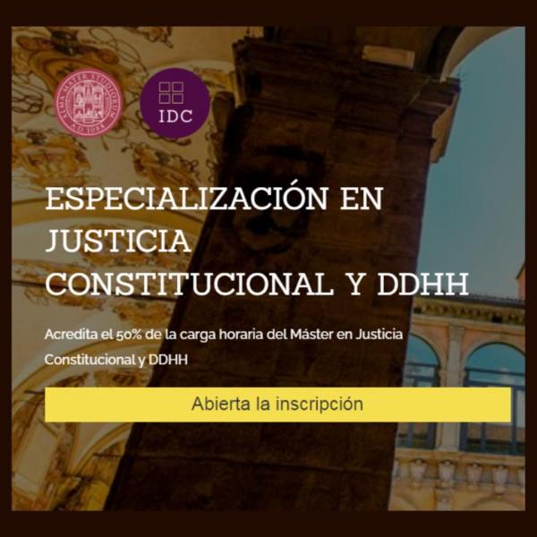 Becas para cursar la Especialización en Justicia Constitucional y Derechos Humanos de la Universidad de Bolonia