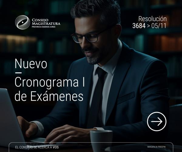 El Consejo de la Magistratura de la Provincia dio a conocer el Cronograma I de Exámenes