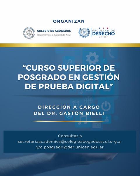 CURSO SUPERIOR DE POSGRADO EN GESTION DE PRUEBA DIGITAL