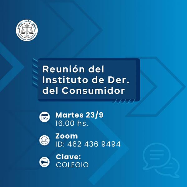 Reunión del Instituto de Derecho del Consumidor