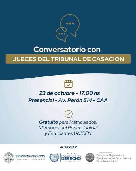 Conversatorio con Jueces del Tribunal de Casación