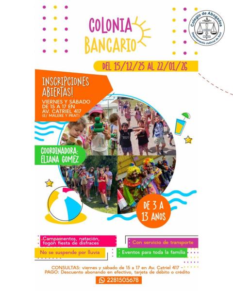 Nuevo beneficio en la Colonia de Vacaciones del Club Bancario Azuleño para la temporada 2025/2026