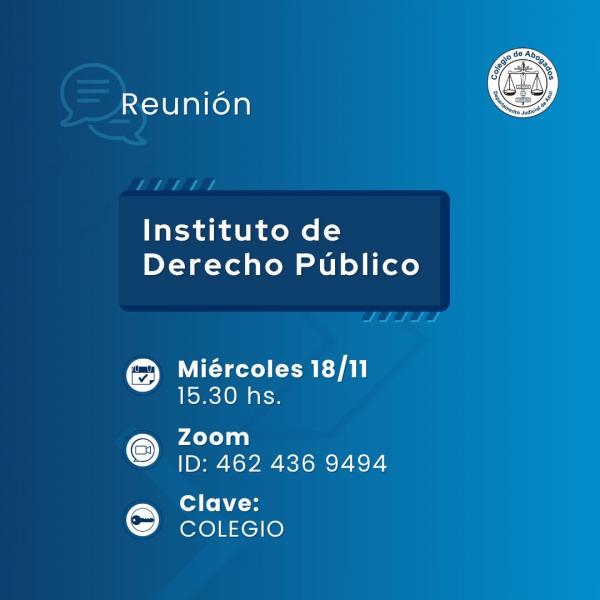 Reunión del Instituto de Derecho Público
